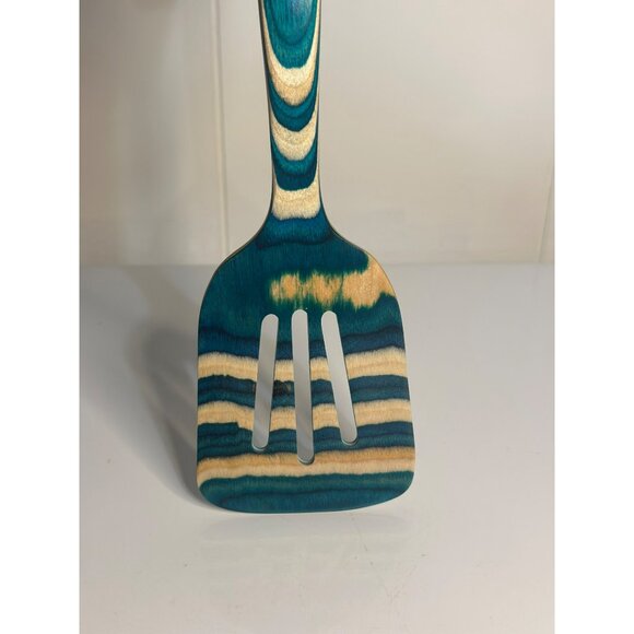 New Baltique Mumbai Layered Birch Wood Slotted Spatula - 12-1/2 Inch - Picture 2 of 5
